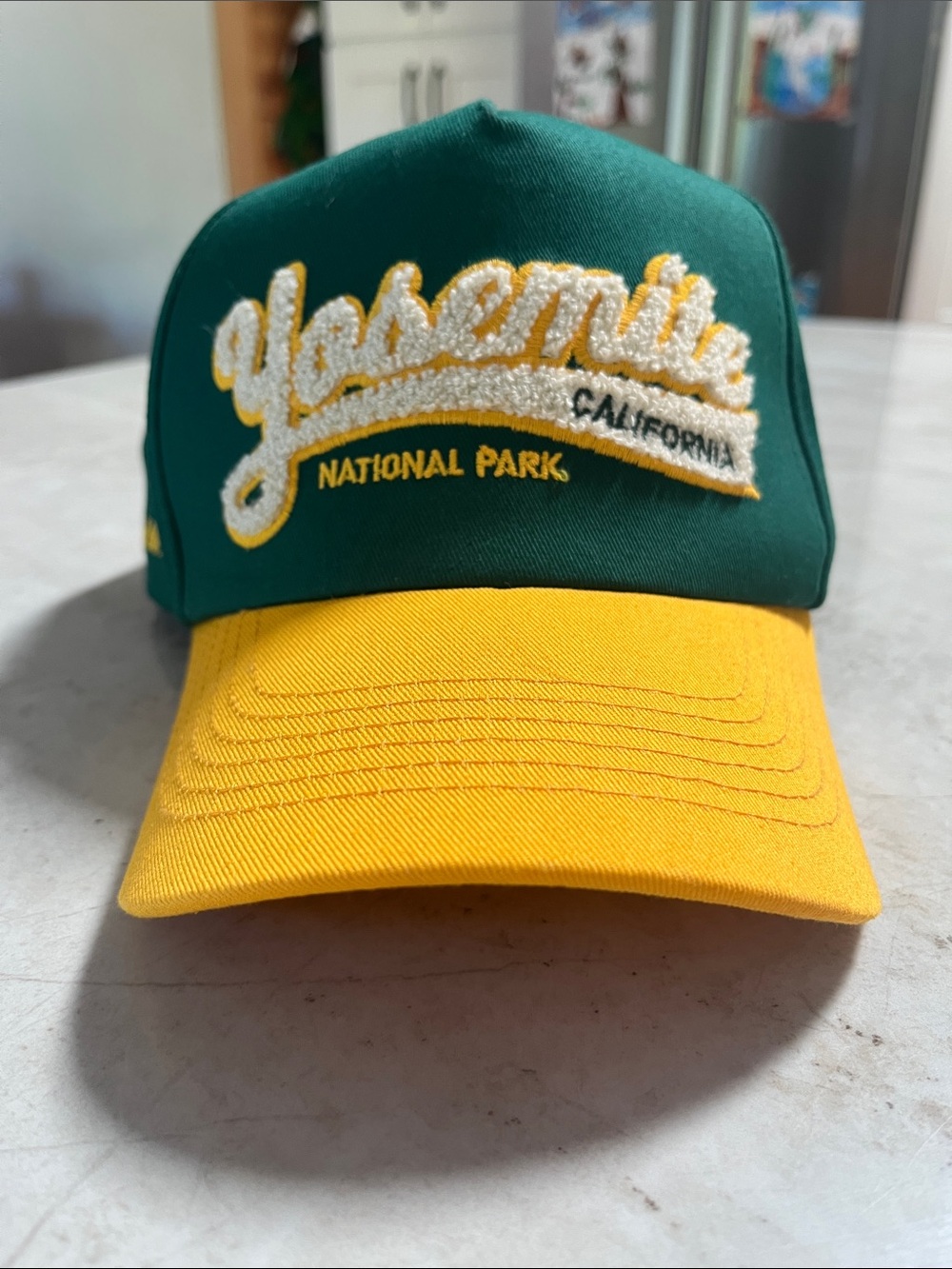 Parks Project Yosemite National Park Green and Yellow Trucker Hat